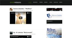 Desktop Screenshot of poezjaspiewana.pl